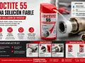 Loctite 55: hilo sellador para conexiones de agua, gas y calefacción. Fácil de aplicar, evita fugas. ¡La solución fiable que buscas!